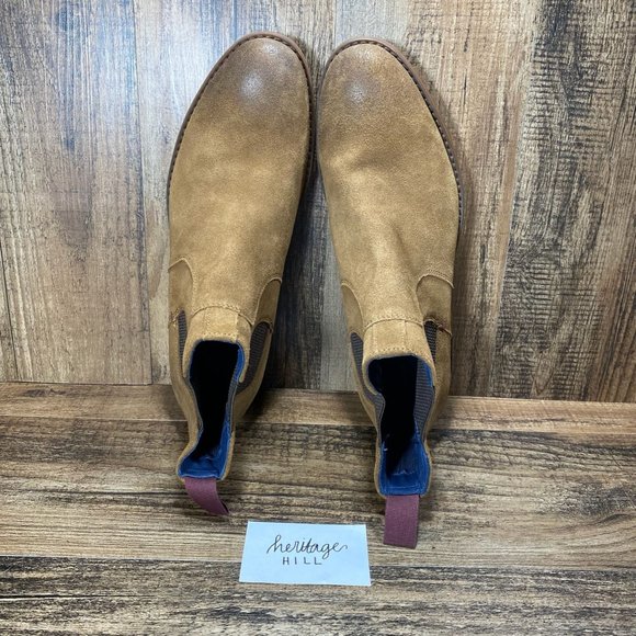 Johnson & Murphy Mens Danby Plain Toe Suede Chelsea Boots- Mens Size 9M - Picture 7 of 9